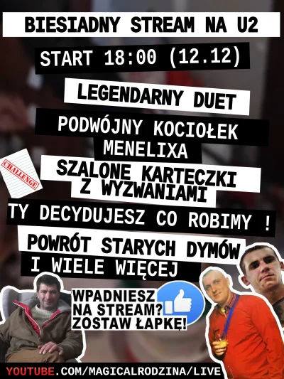 MrPrado30 - Już dziś o 18:00 startuje prawdziwy stream z dymami i dwoma kociołkami Me...