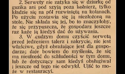 Glazer - Co do serwety, to się nie popisali. W załączeniu fragment zasad z końca XIX ...