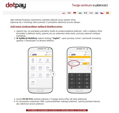 Shajo - Próbuję zapłacić #dotpay z #mpay. Po wybraniu metody płatności mpay pokazuje ...