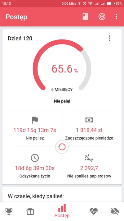 rybeczka - Mireczki świętuję sukces :) 4 miesiące bez papierosa. 19 listopada 2017 pr...