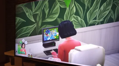 noeijego_arka - Wiecie że w Simsach Simowie mogą grać w grę komputerową Simsy? Matrix...