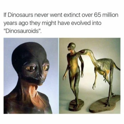 17latZyjeatymi15dajesz - Ciekawi mnie jakby właśnie potoczyła się ewolucja dinozaurów...