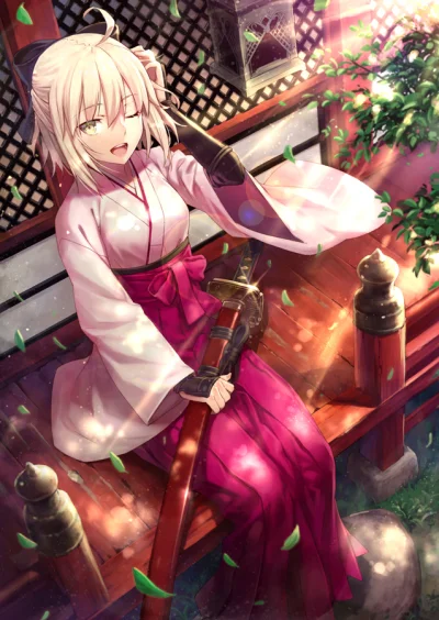 S.....z - #randomanimeshit #fategrandorder #soujiokita #kimono #katana #gejszabla #ye...