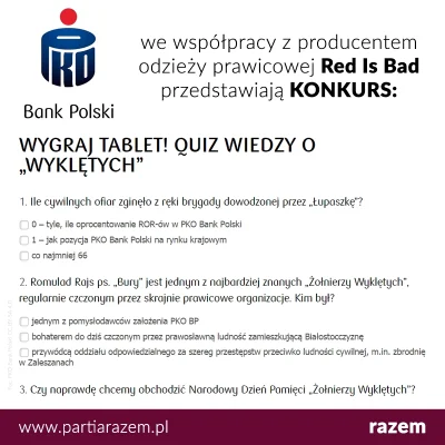 lewactwo - PKO Bank Polski zawiązuje współpracę z marką Red is Bad, promującą prawico...