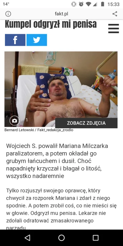 GavriloPrintic - Nie Sławek tylko Marian.
 Konon ma farta, że Wojciech tylko całowoł...