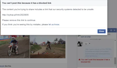 DiKey - Facebook blokuje to znalezisko jako "niebezpieczne".