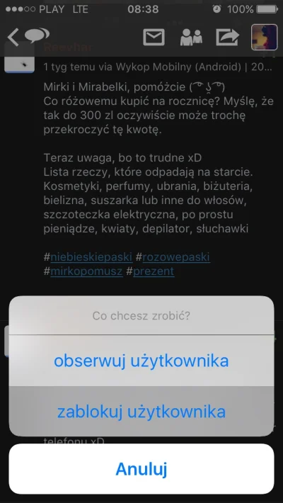 ciekawosc7 - @Reevhar: przed wrzuceniem na czarno zawsze przeglądam dany profil, a mo...