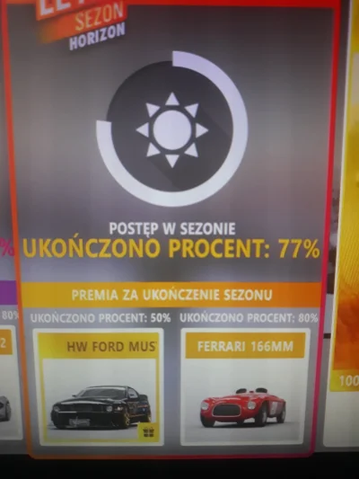 midcoastt - Żeby procent dobił do 80 muszę przechodzić zawody online?
#forzahorizon4