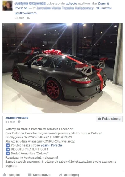 p10trek - Słuchajcie Mirki: Porsche oszalał! (oszalało) Rozdają 3 sztuki nowiutkich s...
