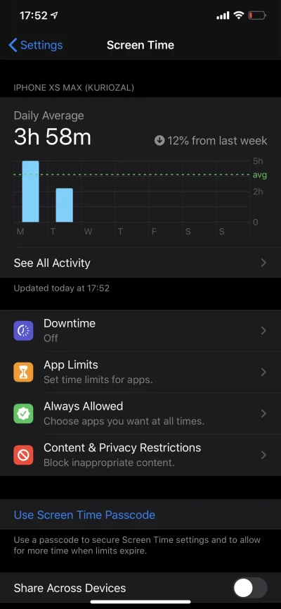 Kuriozal - @White-Raven: moze ten feature screen time? Tam mozesz dac dostep do aplik...