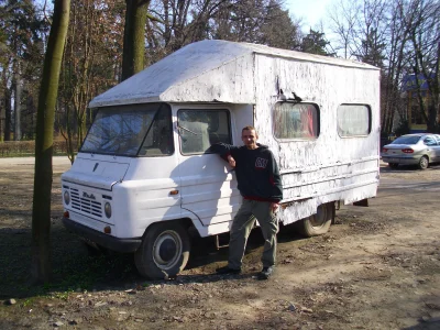 efceka - Drewniany kamper samoróba na podwoziu Żuka i przy okazji #pokazmorde sprzed ...