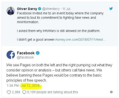 k.....3 - Facebook cierpi na schizofrenię. Najpierw banują infowars, a nastepnie twie...