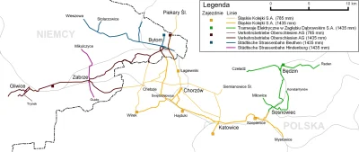 sylwke3100 - Oto podział tramwajów w GOPie w 1939 roku. Ta mapa pokazuje że istniał t...
