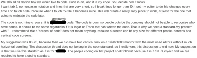 e.....1 - Odkopałem starą dyskusję na temat tego, jak powinien wyglądać standard kodo...