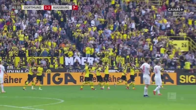 zwyczajne-wykopowe-konto - Paco Alcácer - Borussia Dortmund 1:1 FC Augsburg
#mecz #g...