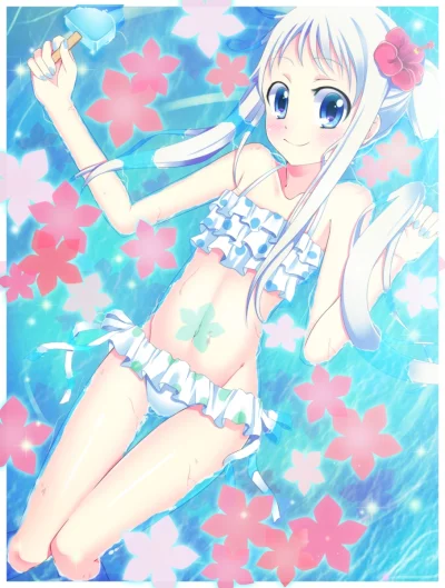 Onii-chan-san_Senpai - #randomanimeshit #anohana #meikohonma #swimsuit