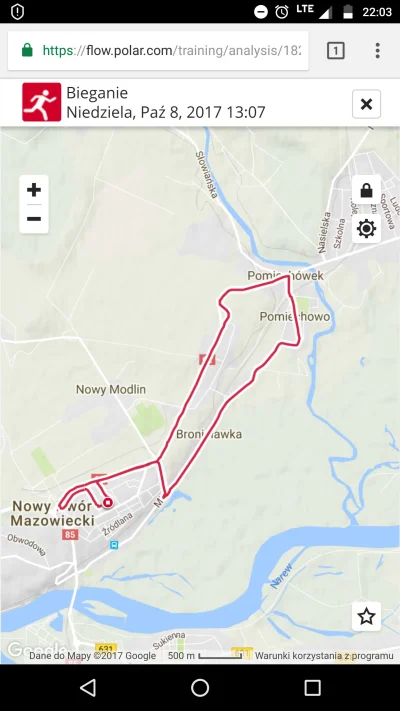 z.....e - @solari spoko, moja trasa z dzisiaj ( ͡° ͜ʖ ͡°) akurat 10 km