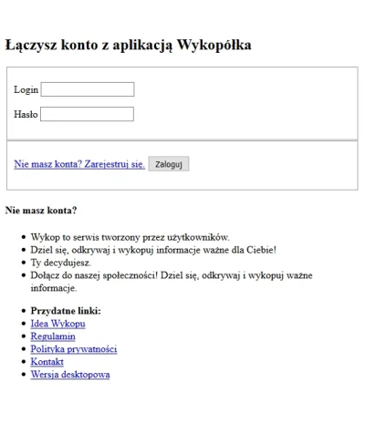 kWeb24 - Zepsuliście ekran łączenia apki z kontem. Nie ma stylowania, weźcie coś z ty...