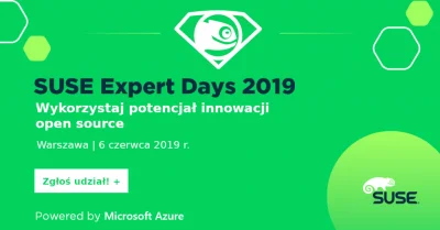 OpenCulture - 6 czerwca w Warszawie odbędzie się SUSE Expert Days 2019.

Tutaj info...