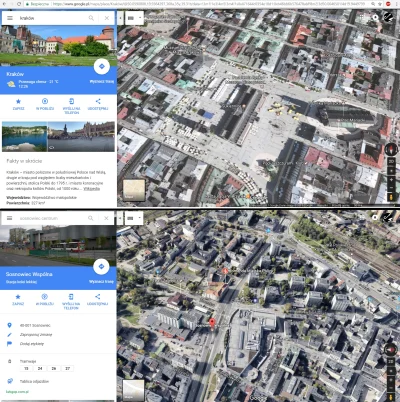 Pan_Kawia - 2017 rok, GoogleMaps... Wyśmiewany Sosnowiec od teraz w 3D, a Kraków pozo...