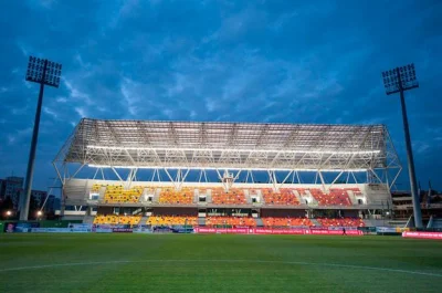 taknie - Stadion Miejski w Bielsku-Białej. Nowa trybuna północna jest już gotowa i bę...