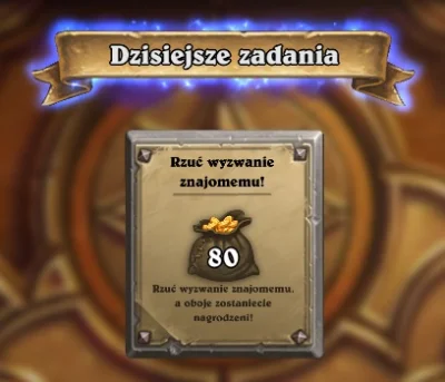 bdil - Ktoś zainteresowany wymianą zadania?
gdn #21113 

#hearthstone80gold