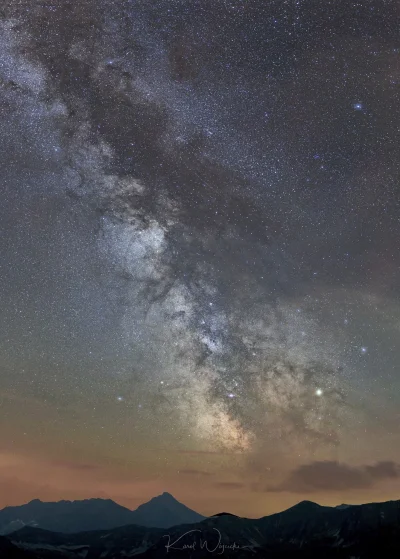 Malusz - Droga Mleczna z Kasprowego Wierchu #astronomia #kosmos #astrofoto