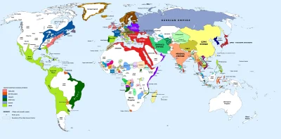 P.....f - Świat w roku 1700.
#mapporn