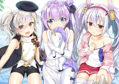 bakayarou - #randomanimeshit #azurlane #z1leberechtmaass #unicorn #laffey #usagimimi ...