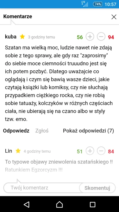 tslaw - #szatan #komentarz #psychole
Komentarz pod artykułem o śmierci Hanka z Pogrom...