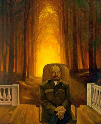 1z10 - Siedzący Lenin a zanim płonie las.
Bez zbędnej gadaniny obraz pokazuje czym j...