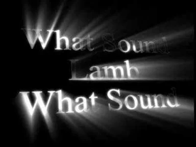 jurusko - #71 #juruskopresents 
Lamb - What sound (2001)
Zespół, który wymienia się...