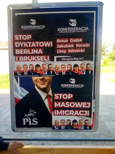 sops - Konfederaci dlaczego zalepiacie plakat wyborczy kandydata innej partii? 

ht...