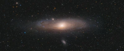namrab - Galaktyka Messier 31 w Andromedzie. Fotka obrabiana bardzo delikatnie ze wzg...