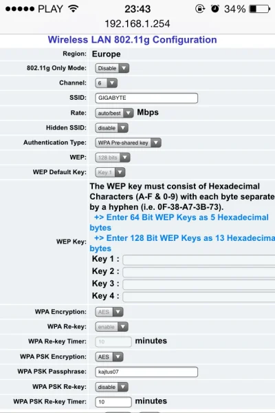 klokupk - Przy okazji, moze wie ktoś o co chodzi. 
Jak zakładam hasło na WPA to moge ...
