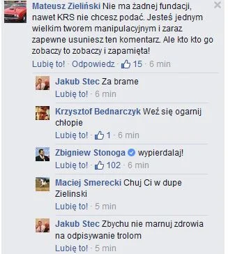 m.....o - Ja #!$%@? xD fani Stonogi są gorsi od lemingów #stonoga #bekazprawakow #neu...