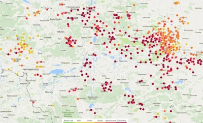 high_hopes - Ja tylko zostawię screen z mapy airly, czyli dzień jak co dzień. W #rybn...