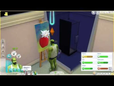 GoblinMalarz - Pierwszą postacią jaką robię w Simsach jest zawsze Goblin Malarz - zie...