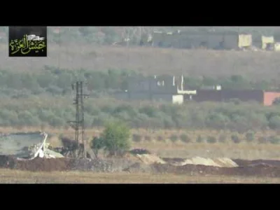 60groszyzawpis - Dżaisz al-Izza w północnej Hamie strzela TOW-em w grupę rządowych żo...