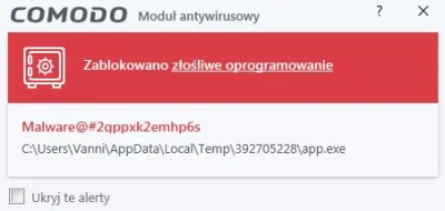 Vanni - Pomocy, antywirus regularnie wyrzuca takie alerty. Wcześniej zorientowałem si...