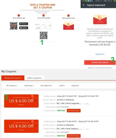 widmo82 - Wystawiając feedback na #aliexpress można teraz zacząć zabawę z kuponami 4$...