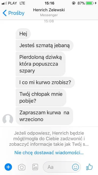 jakub992 - @jakub992: a tu jeszcze ssy jak grozicie niewinnej 15-latce, która nie ma ...