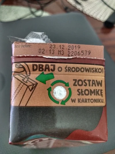 Gr888 - Co to da że zostawię słomkę w kartoniku? Jak wtedy dbam o środowisko? Bo nie ...