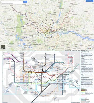 babisuk - Przebieg #metro w #londyn - #schemat vs realny przebieg 

Do kompletu mapa ...