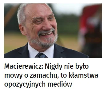 kuba70 - > Nazywamy rzeczy po imieniu, nie katastrofa, a zamach!

@KapitanSoS: Uuuu...