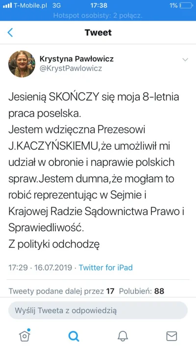 M1r14mSh4d3 - Dobra wiadomość.

#polska #polityka #krystynapawłowicz
#4konserwy.pl...