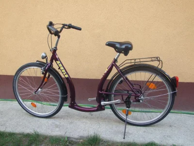 brachistochrona - @Okilaa: może coś w takim stylu? Jest to rower miejski z niską ramą...