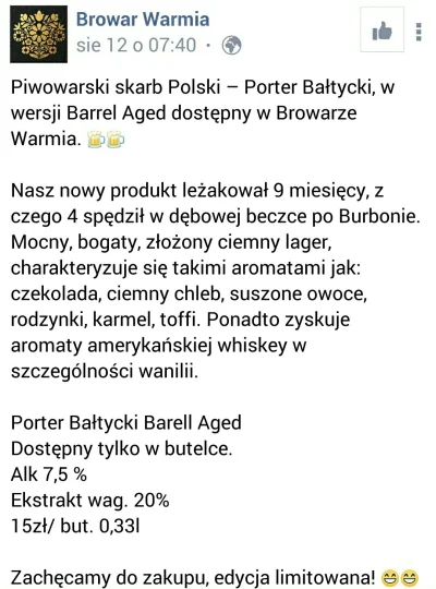 BJXSTR - Ciekawa propozycja z #browarwarmia #olsztyn #piwo #browarhipster #craftbeer ...