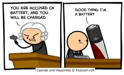 flager - #humor #cyanideandhappiness #angielski bo może ktoś się nauczy, że Battery o...