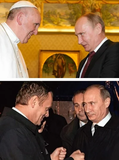 mietek79 - Że też sam papież dał się wciągnąć w gierki Putina - jak nasz biedny Donal...